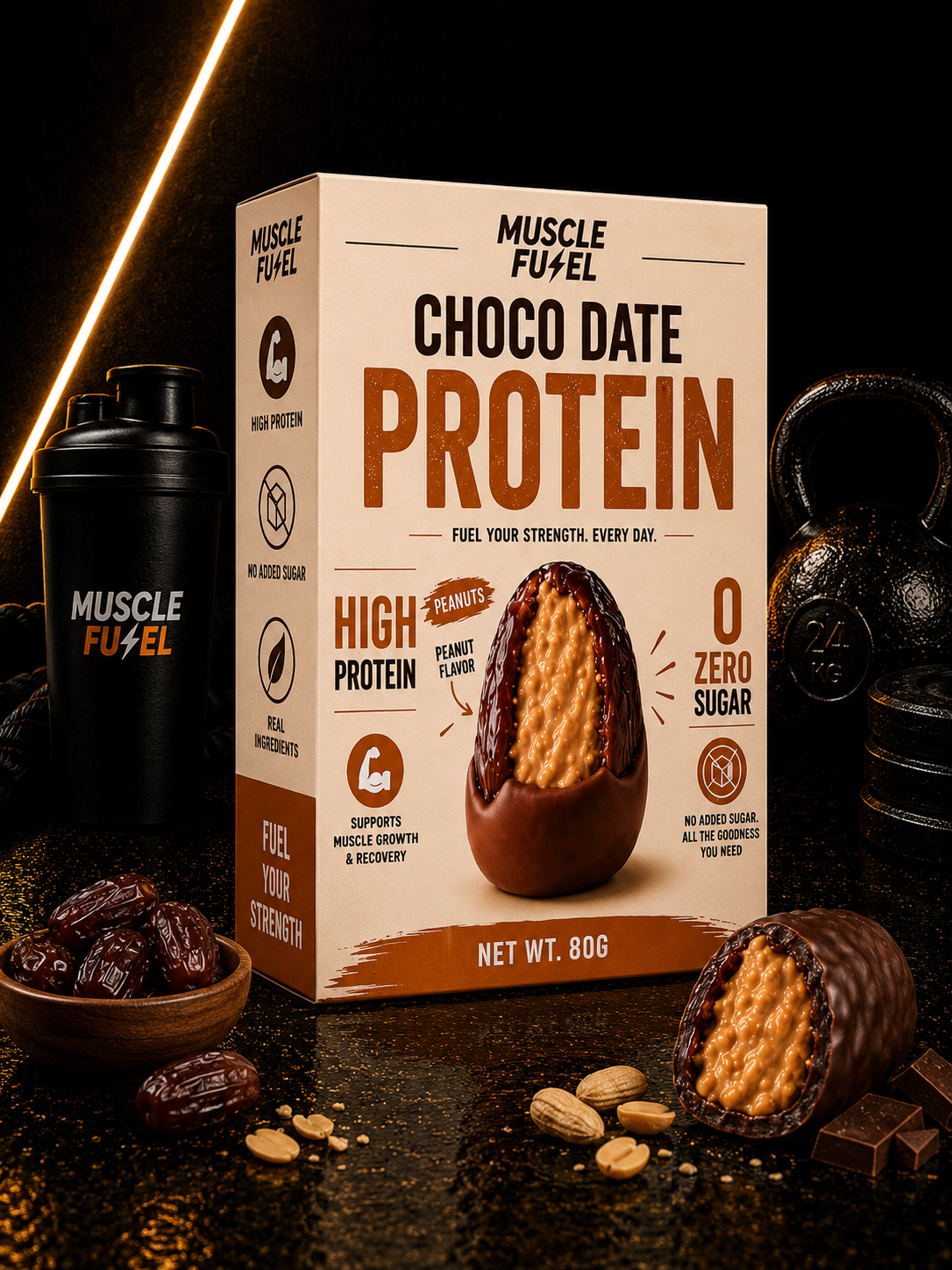 Choco Date Protein Peanuts